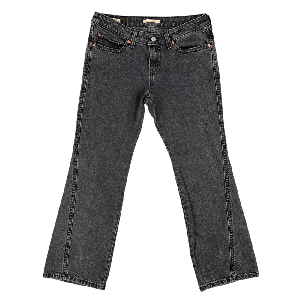 Levi's Premium‎ Jeans Womens 31 Black Noughties Bootcut Denim Water Less Stretch